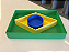 Petisqueira Bandeira do Brasil 3 Peças para Petiscos - Imagem 1