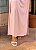 Vestido longo rosa com venda longa - Imagem 3