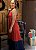 Vestido longo vermelho e azul - Imagem 2