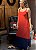 Vestido longo vermelho e azul - Imagem 3