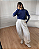 Blusa modal Brasil - Listras/Azul - Imagem 1