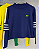Blusa modal Brasil - Listras/Azul - Imagem 2