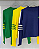 Blusa modal Brasil - Listras/Verde - Imagem 3