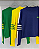 Blusa modal Brasil - Listras/Amarela - Imagem 3