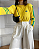 Blusa modal Brasil - Listras/Amarela - Imagem 1