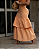 Vestido longo c/ Babados / Coral - Elva - Imagem 3