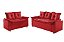 SOFA 3X2 LUG - PAMPULHA - TEC 40 VERMELHO - Imagem 1