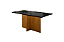 MESA LOS ANGELES 160X80 CINAMOMO/PRETO - MINASPLAC - Imagem 1