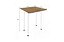 MESA DOBRAVEL ASTI MADEIRADO BORDA MEL C/4 BANQ - BONAVITA - Imagem 3