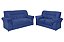 SOFA CJ 3X2 LUG CAETE/2084 VEL AZUL/D 2077 - LUFER - Imagem 1