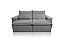 SOFA RETR VALENCIA 250CM VEL CINZA/526 - JC ESTOFADOS - Imagem 3