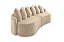 SOFA LIVING ORGANICO MERLIM - BOUCLE MARFIM/621 - JC ESTOFAD - Imagem 3