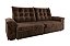 SOFA RETR APOLO 230CM VEL MARROM/ - FLASH ESTOFADOS - Imagem 1