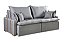 SOFA RETR S/CX ORFEU 220CM LINHO CINZA/B02 - NOBLY - Imagem 1