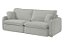 SOFA RETR S/CX LUMINI 200 LIN CINZA/05 - INNOVE - Imagem 1