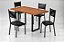 CJ MESA MARIANA 115 TP BP MAD C/4 CAD NAUT PRETA - PAONANDA - Imagem 1