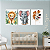Quadros Decorativos 3 Peças Infantis - Imagem 1