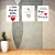 Conjunto de 3 Quadros Decorativos Amor Eterno - Imagem 2