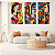 Conjunto de 3 Quadros Decorativos Cubista - Imagem 1
