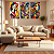 Conjunto de 3 Quadros Decorativos Cubista - Imagem 3