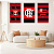 Conjunto de 3 Quadros Decorativos Meu Flamengo - Imagem 1