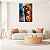 Quadro Decorativo Abstrato Casal Colorido - Imagem 2
