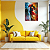 Quadro Decorativo Abstrato Casal Colorido - Imagem 3
