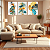 Conjunto de 3 Quadros Decorativos Arte Contemporânea - Imagem 3