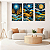Conjunto de 3 Quadros Decorativos A Noite Estrelada - Imagem 1