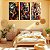 Conjunto de 3 Quadros Decorativos Arte Musical - Imagem 2