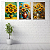 Conjunto de 3 Quadros Decorativos Girassol Amarelo - Imagem 4