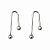 Brinco Camilla - Arco com Bolinha em Aço Inox - Imagem 2