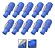 Kit 10 Plug Powercon Macho Azul Conector Ac 3 Pólo Com Trava - Imagem 1
