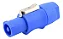 Kit 10 Plug Powercon Macho Azul Conector Ac 3 Pólo Com Trava - Imagem 2