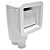 SKIMMER COMPACT VINIL-FIBRA-ALVENARIA (BRANCO) - Imagem 1