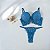 Conjunto Lingerie Renda Tule Azul - Imagem 1