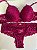 Conjunto de Renda com Aro Vinho Sensual - Imagem 1