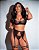 Conjunto Sensual Lia em Renda Preta - Imagem 1