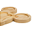 Bandeja Decorativa Orelhinhas em Madeira Natural 23x22 cm - Imagem 3