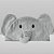 Toalha Animada Bordada Laço Bebê - Elefante - Imagem 1