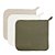 Kit Paninho de Boca Laço Bebê Babitas Bamboo - Verde Militar (03 unidades) - Imagem 1