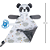 Naninha com Prendedor de Chupeta Soninho - Panda Cinza - Imagem 4