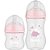 Kit 2 Mamadeiras Easy Flow - Rosa - Imagem 1