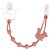 Prendedor de Chupeta em Silicone Cloudy - Esquilo Rosa - Imagem 2