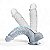 PENIS COM ESCROTO TRANSPARENTE 17cm - Imagem 2
