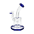 Bong de Vidro Compacto Azul 18cm - Imagem 1
