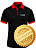 DUPLICADO - Camiseta Polo Bordada duas cores Preto e Vermelho - Imagem 1