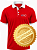 DUPLICADO - Camiseta Polo Bordada duas cores Vermelho e Branco - Imagem 1