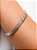 Bracelete Cravejado com Flores de Zircônia folheado em ródio branco - Imagem 2