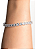 Pulseira Riviera com Zircônias Redondas Grandes folheado em ródio branco - Imagem 2